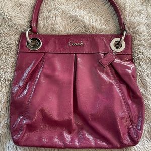 Coach Ashley Hippie Patent Leather Bag f17953